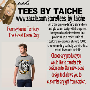 T-shirt Pennsylvanie Territoire Le Grand Chien Danois