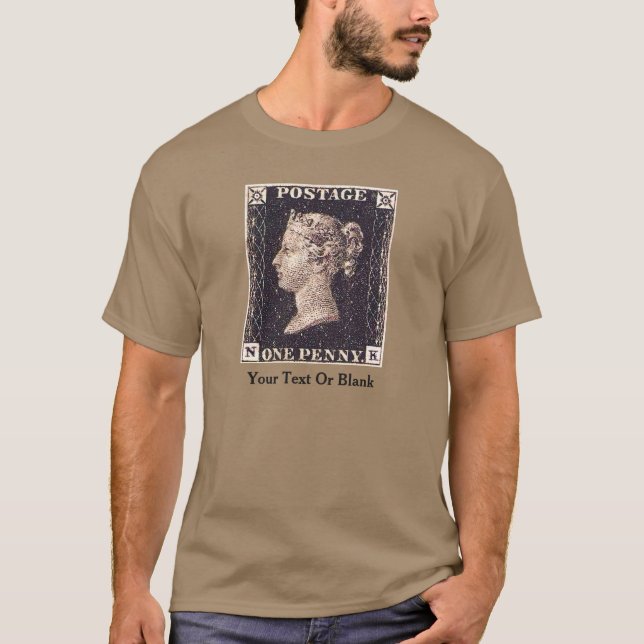 T-shirt Penny Black Postage Timbre (Devant)