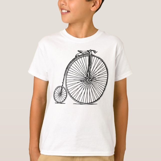 T-shirt Penny Farthing - Noir (Devant)