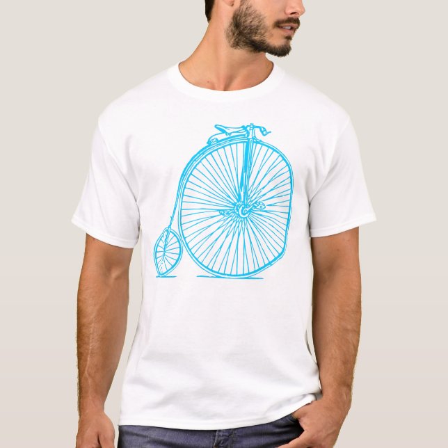 T-shirt Penny Farthing - Sky Blue (Devant)