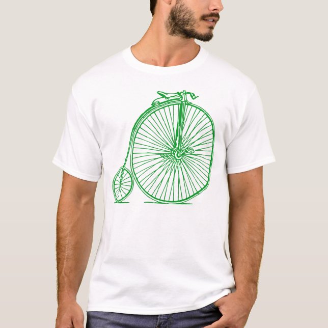 T-shirt Penny Farthing - Vert d'herbe (Devant)