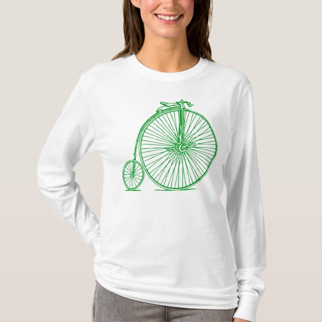 T-shirt Penny Farthing - Vert d'herbe (Devant)