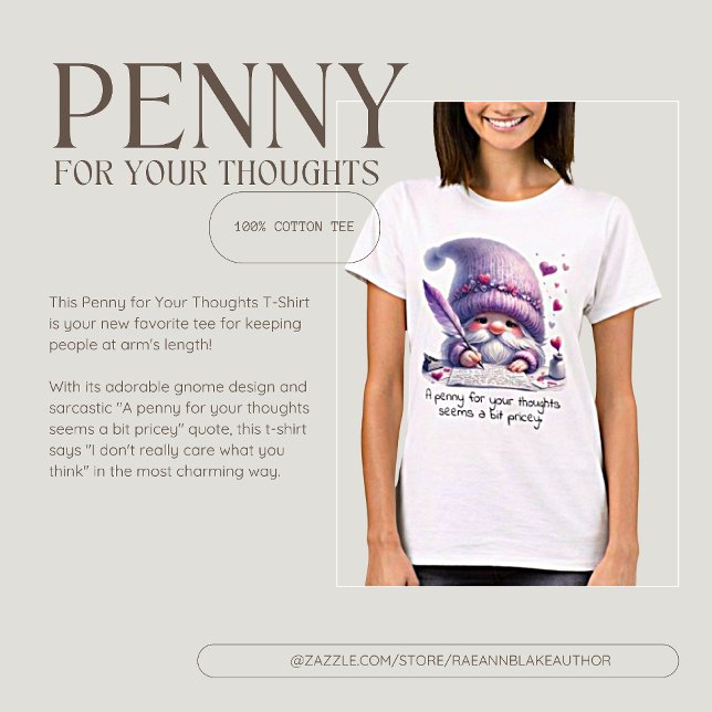 T-shirt Penny pour vos pensées (Créateur téléchargé)