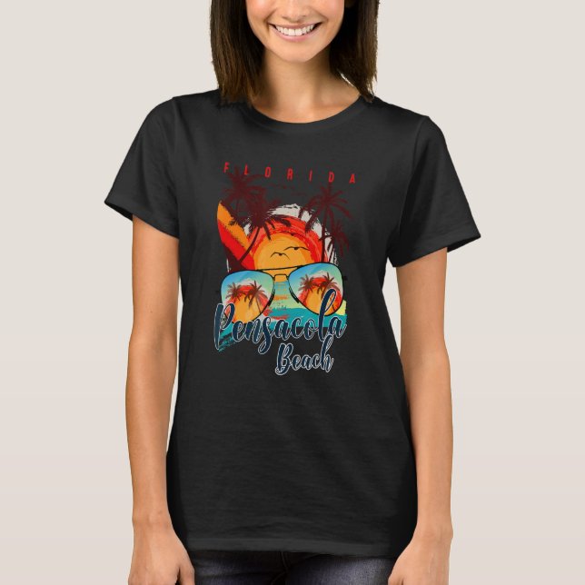 T-shirt Pensacola Beach Fl Summer Vacation Trip  Florida B (Devant)