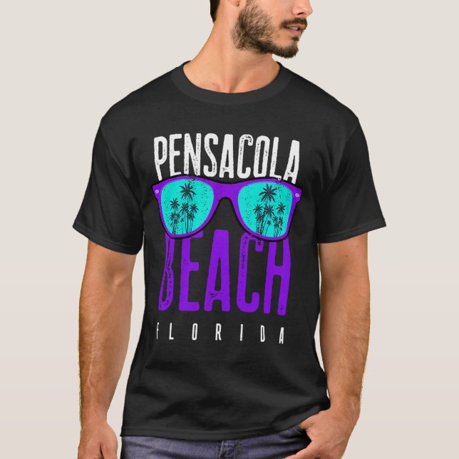T-shirt Pensacola Beach Floride Été Rétro Pensacola (Devant)