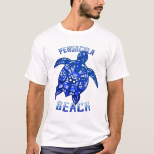 T-shirt Pensacola Beach Floride Vacances Tortue tribale
