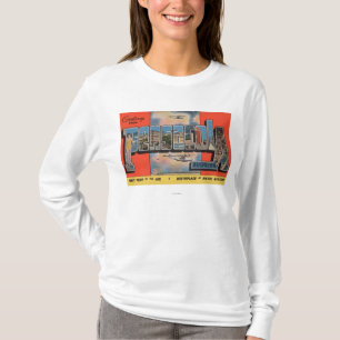 T-shirt Pensacola, la Floride - grandes scènes de lettre