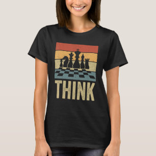 T-shirt Pense aux échecs Vintages