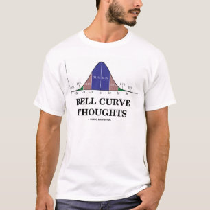 T-shirt Pensées de courbe de Bell (attitude de
