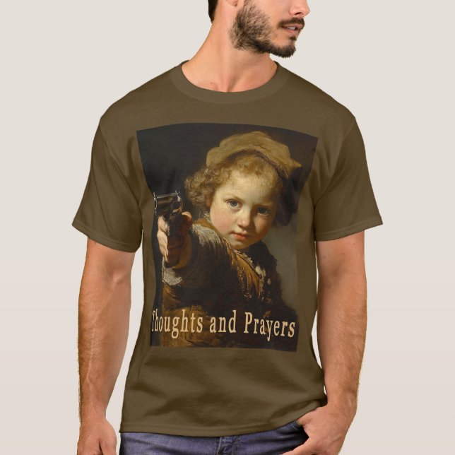 T-shirt Pensées et prières (Devant)