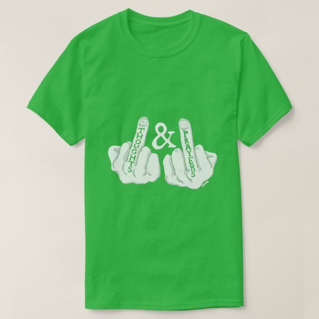T-shirt Pensées et prières (Design devant)