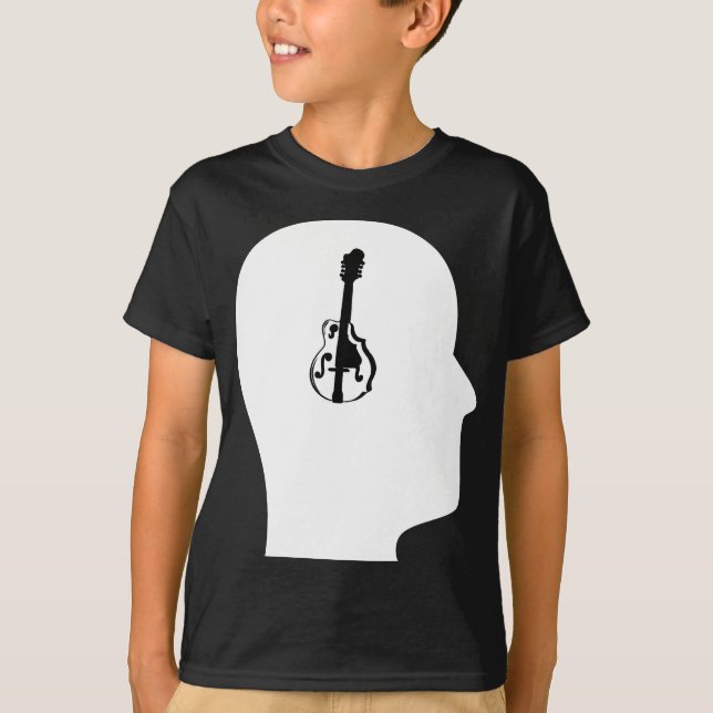 T-shirt Penser à la mandoline (Devant)