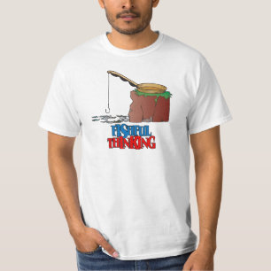 T-shirt Penser à la pêche amusante