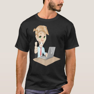 T-shirt Penser À L'Extérieur De La Boîte Vêtements D'Affai