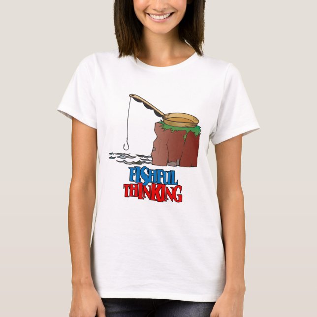 T-shirt Penser amusant Pêche (Devant)