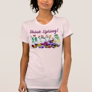 T-shirt penser au bonhomme de neige de printemps et au tee