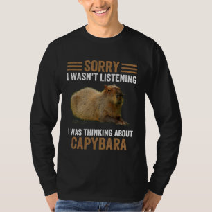 T-shirt Penser aux capybaras Animal Humour de capybara
