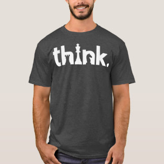 T-shirt Penser Les Échecs Correspondant Joueur D'Échecs Et