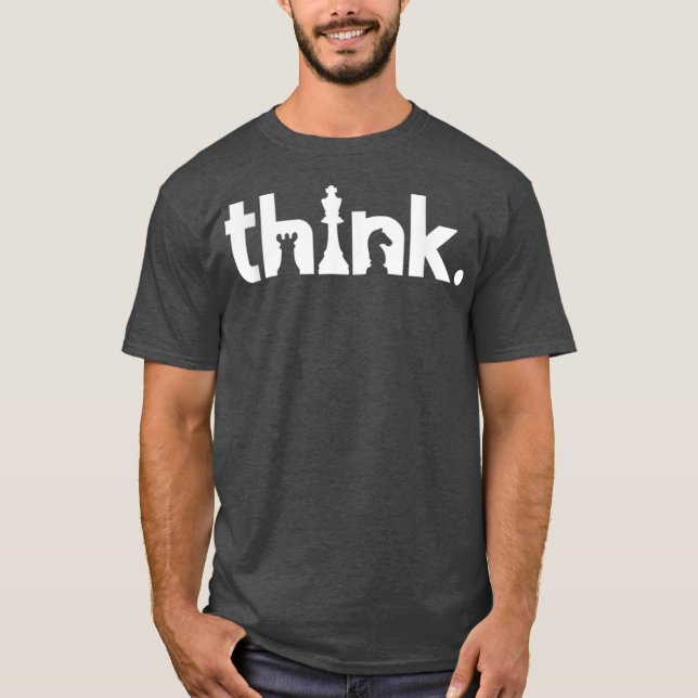 T-shirt Penser Les Échecs Correspondant Joueur D'Échecs Et (Devant)