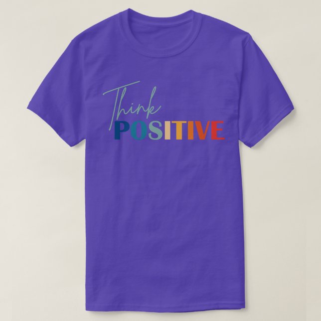 T-shirt Penser que la santé mentale positive est important (Design devant)