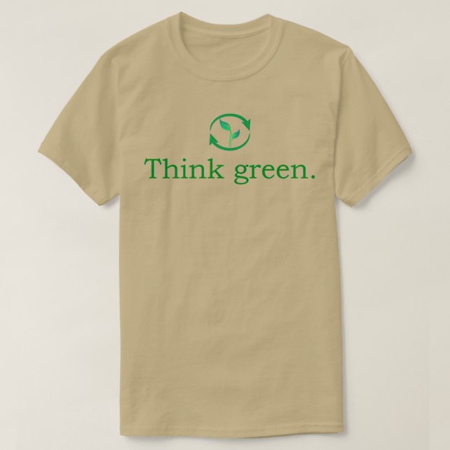 T-shirt Penser vert (Design devant)