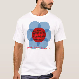 T-shirt Penseur hybride : Le niveau de l'amour