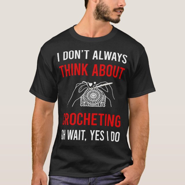 T-shirt Pensez à Crochet Crochet (Devant)