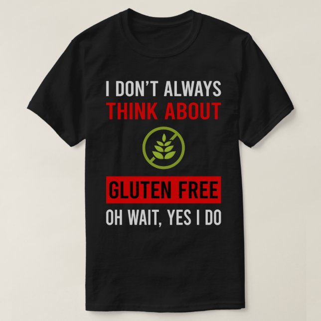 T-shirt Pensez à Gluten Free (Design devant)