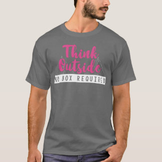 T-shirt Pensez à l'extérieur fille des bois de camping