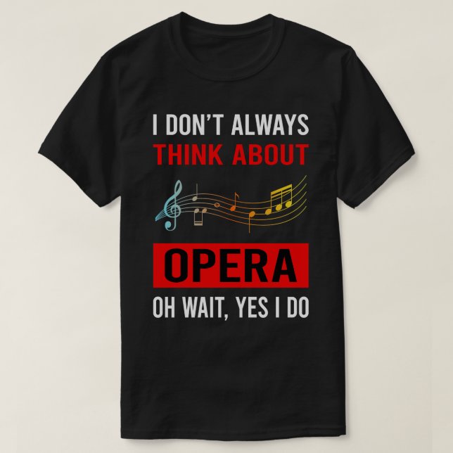 T-shirt Pensez à Opera (Design devant)