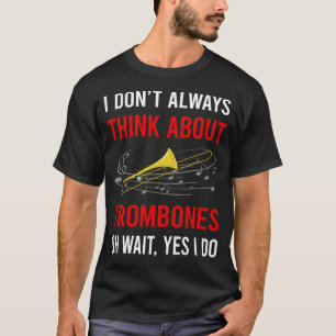 T-shirt Pensez au tromboniste de trombone