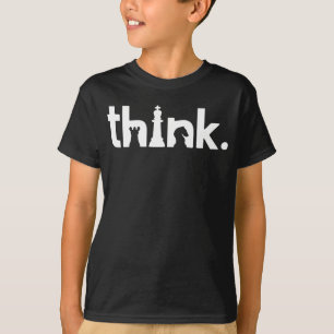 T-shirt Pensez Chemise, Pensez Chemise d'Échecs, Échecs