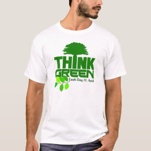 T-shirt Pensez chemise verte - choisir style et couleur