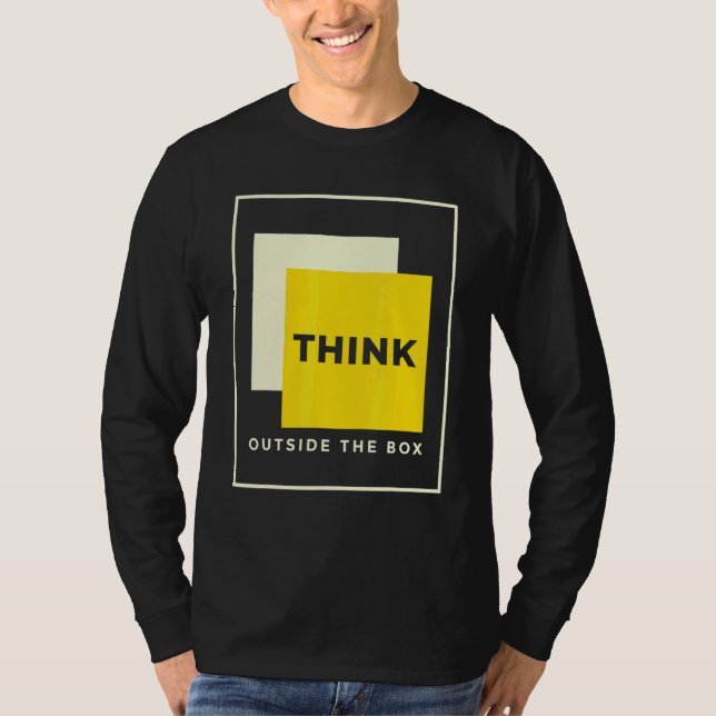 T-shirt Pensez Dehors De La Boîte Genius Teacher Pour Ense (Devant)