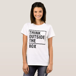 T-Shirt Pensez Dehors De La Boîte, Tête Tumblr