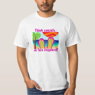 T-shirt Pensez extérieur-aucune boîte requise !