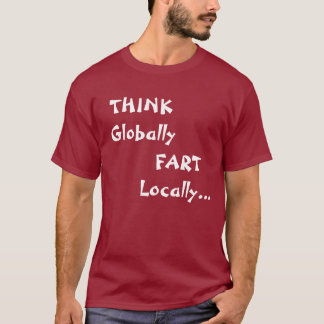 T-shirt PENSEZ globalement, PET localement…