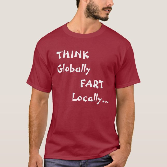 T-shirt PENSEZ globalement, PET localement… (Devant)