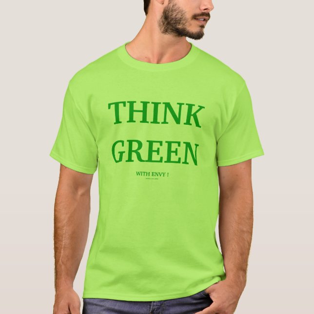 T-SHIRT PENSEZ VERT AVEC ENVOIE ! (Devant)