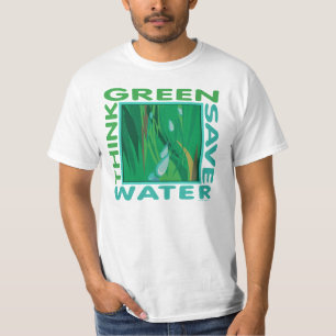 T-shirt Pensez Vert, économisez de l'eau