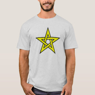 T-shirt Pentagramme jaune
