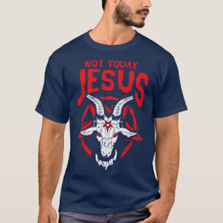 T-shirt Pentagramme occulte et satanique Baphomet Chèvre S