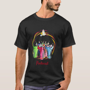T-shirt Pentecôte Doves Tongues Feu Flamme Saint Esprit Ch