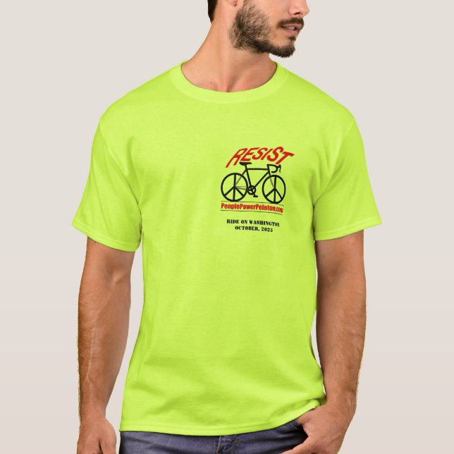 T-shirt PeoplePowerPeloton "RESIST" (Devant)