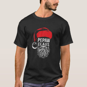 T-shirt Pepaw Beard Christmas Père Noël Red Casquette Noël