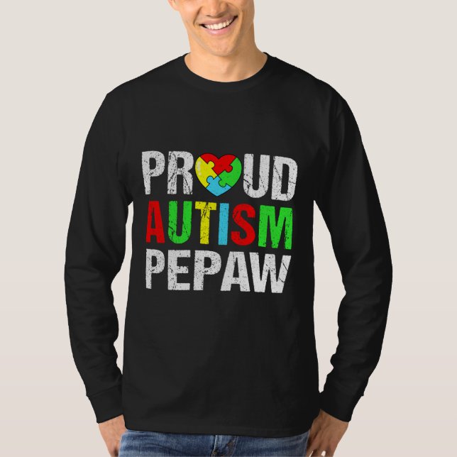 T-shirt Pepaw Heart Family Matchin (Devant)