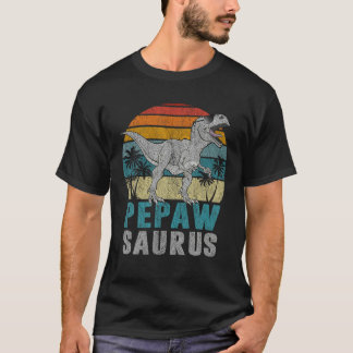 T-shirt Pepawsaurus T Rex Dinosaur Pepaw Saurus Père s D