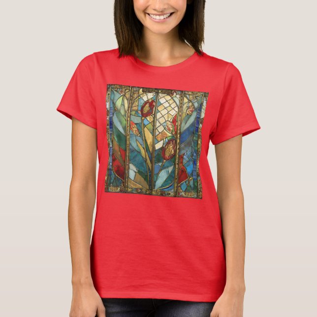T-shirt Pépites en chef rouges en verre tendu au lever du  (Devant)