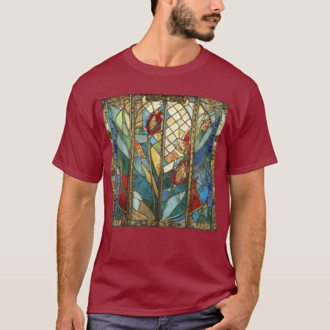 T-shirt Pépites en chef rouges en verre tendu au lever du  (Devant)