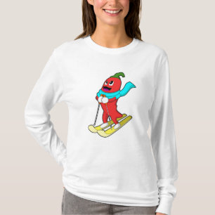 T-shirt Pepper en Skier avec Ski